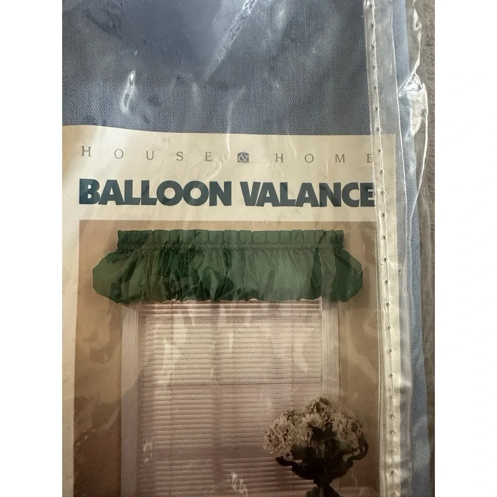 House & Home Balloon Valance Blue‎ 60